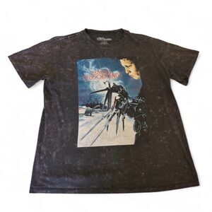 Edward Scissorhands I Am Not Complete Dual Sided Movie Poster Acid Wash Shirt XL